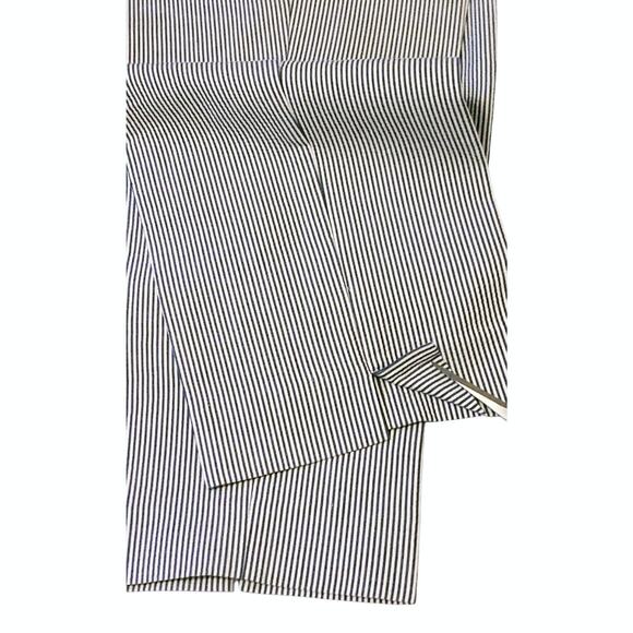 Talbots Signature Womens 12 Cropped Capri Pants Seersucker Beach Nautical Resort - Picture 10 of 13